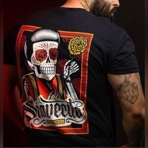 Suavecito T-shirt men’s
 #skull #goth #grunge